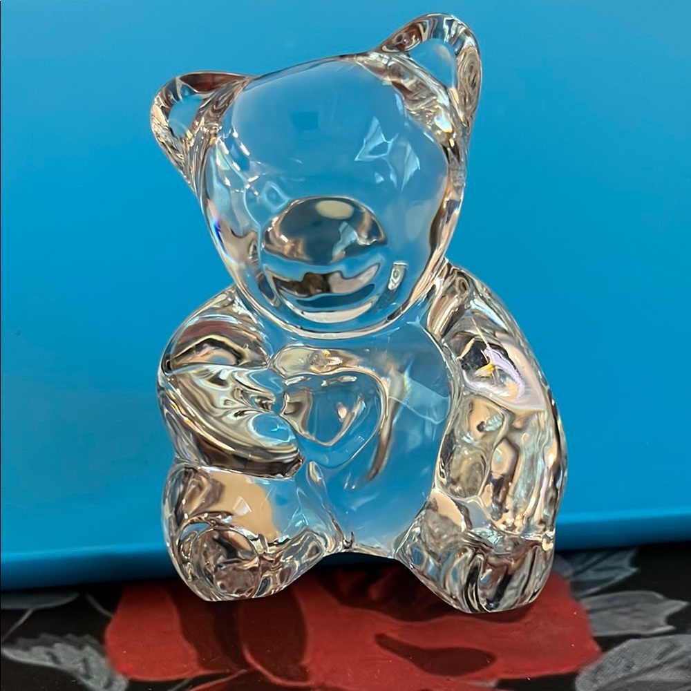Vintage made in Germany  Jonal  Teddy bear 24 % crystal Full lead